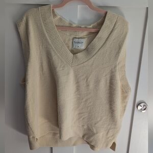 Abercrombie & Fitch Cream Sweater Vest XXL